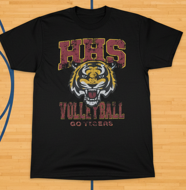 Harrisburg Volleyball Distressed - American Apparel