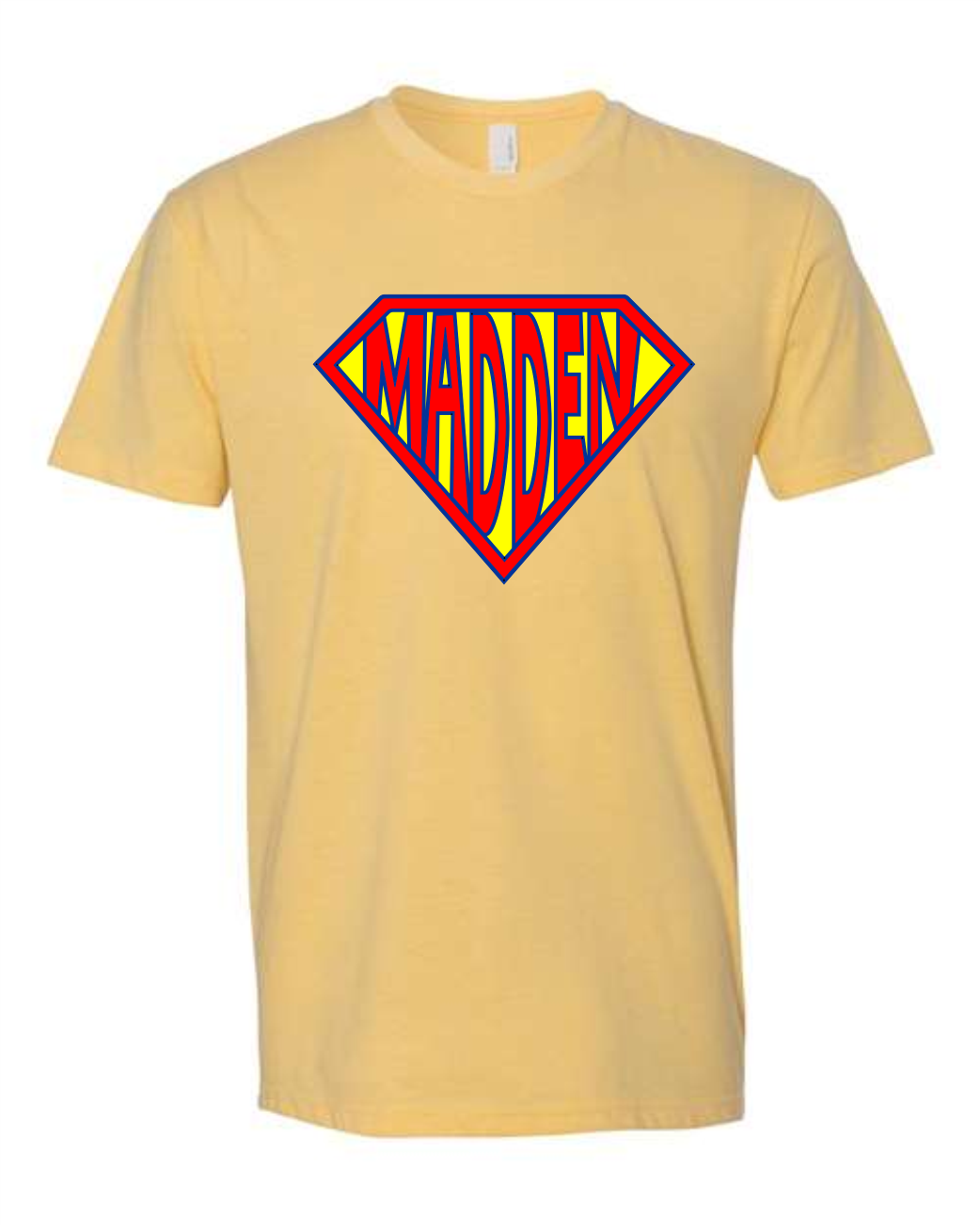 Superhero Madden - Banana Next Level CVC *NO BACK PRINT*