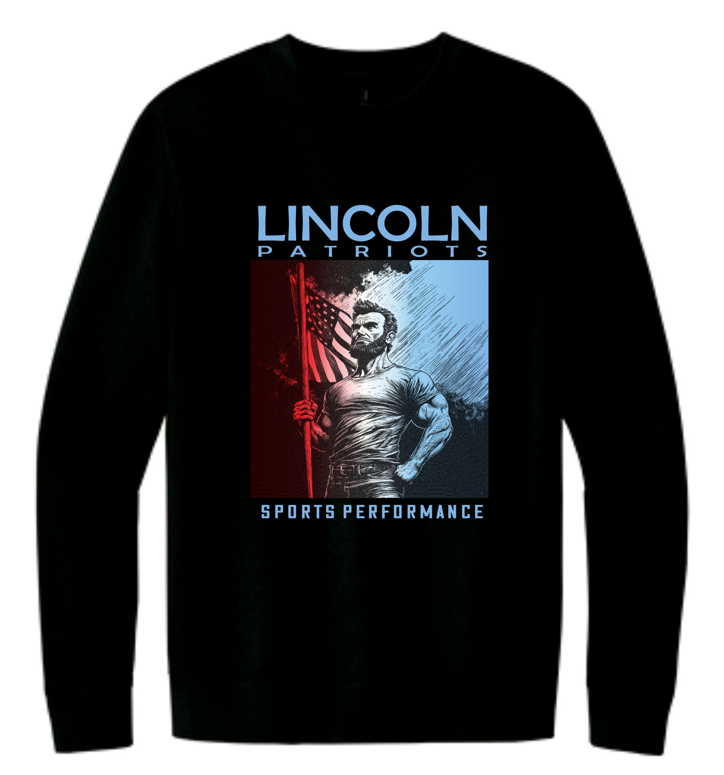 LHS Black District Perfect Weight Fleece Crew