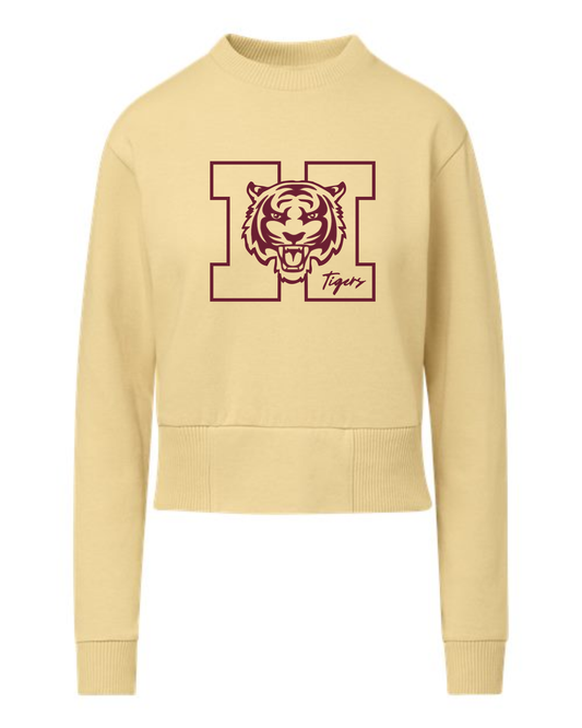 MV Sport - Women's Cloud Fleece Crop Crewneck Sweatshirt (E)