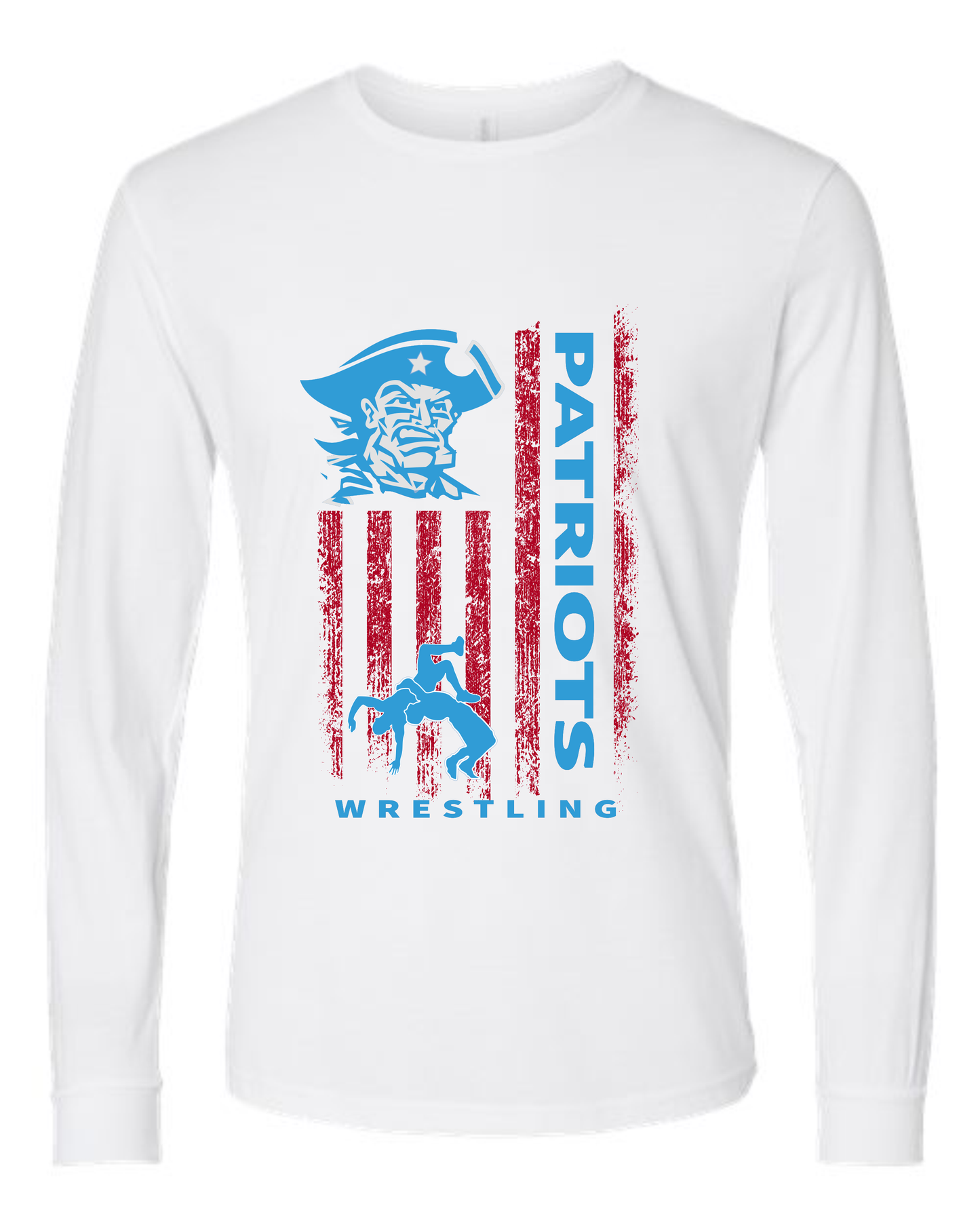 LHS Wrestling White District Long Sleeve