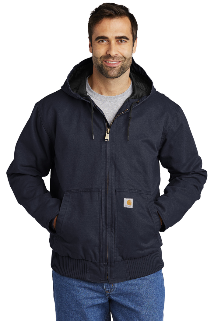 Midtown Navy Carhartt Washed Duck Active Jacket