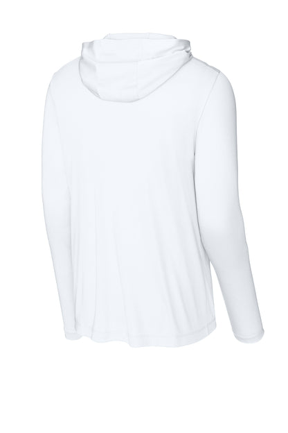 LHS Wrestling White Sport-Tek® Hooded Long Sleeve PosiCharge