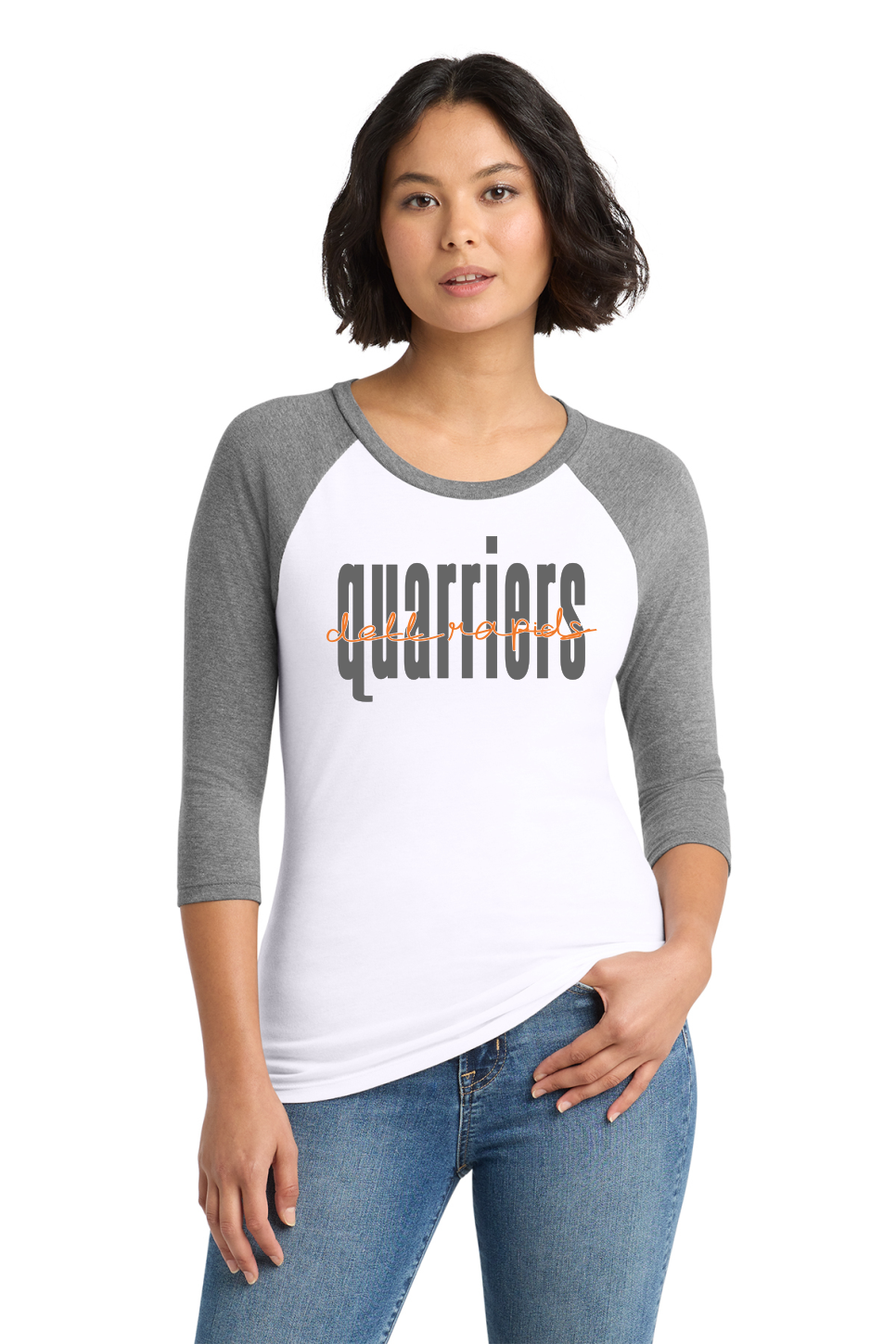 District® Women’s Perfect Tri® 3/4-Sleeve Raglan