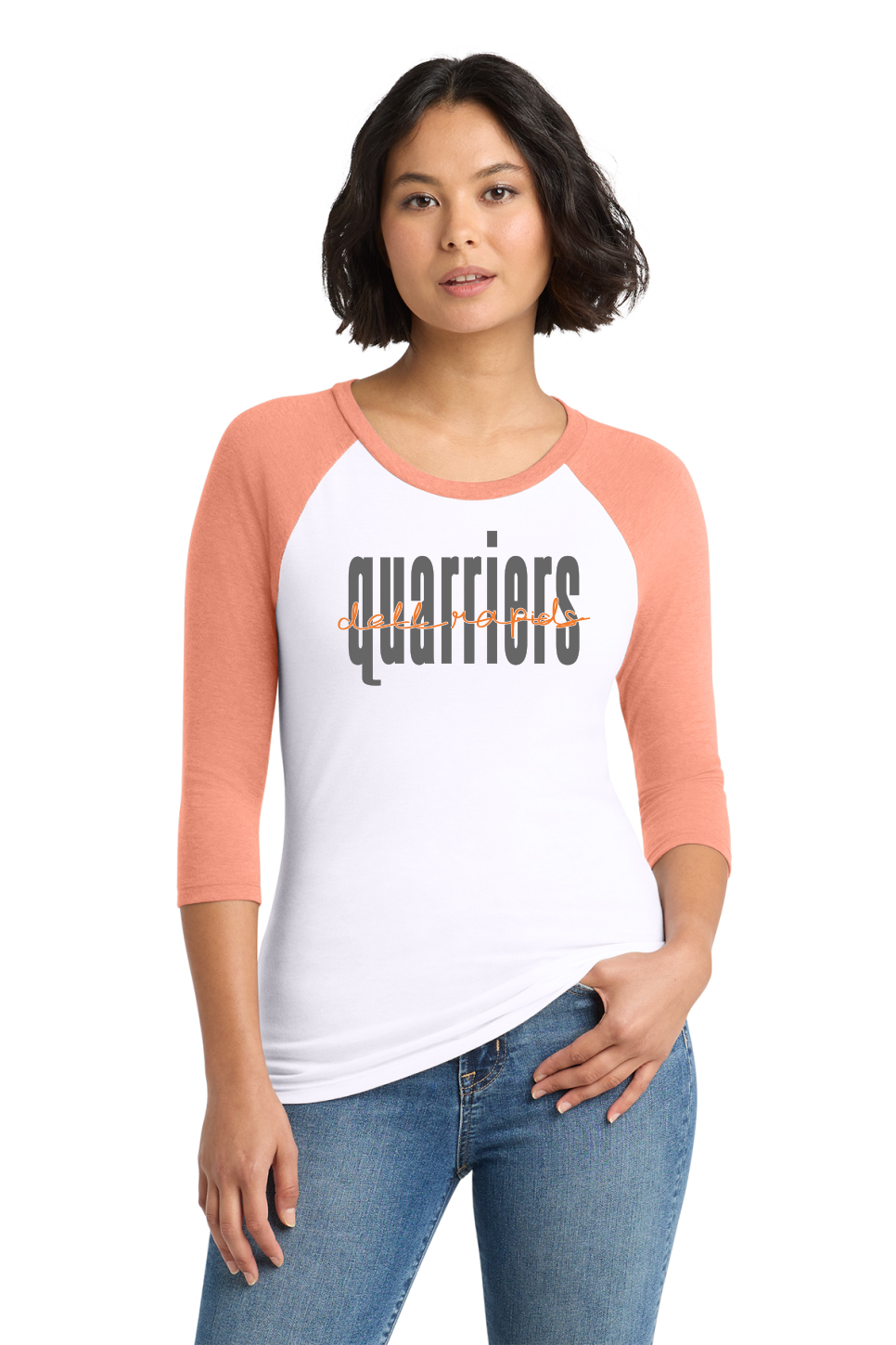 District® Women’s Perfect Tri® 3/4-Sleeve Raglan