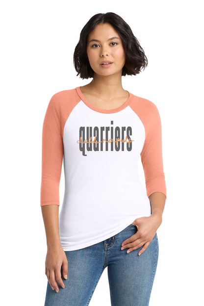 District® Women’s Perfect Tri® 3/4-Sleeve Raglan