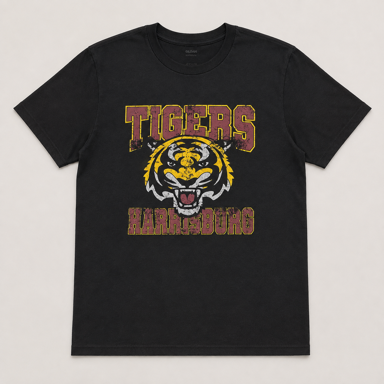 Harrisburg Tigers Distressed - Gildan Softstyle T-Shirt