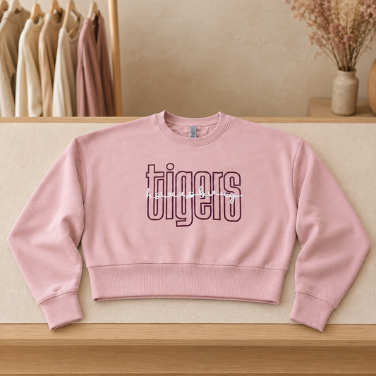 Harrisburg GTA - Womens MID-Crop Next Level Heavyweight Sweatshirt