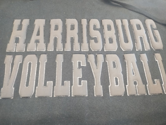 Harrisburg Volleyball PUFF PRINT - Midweight Hooded Sweatshirt