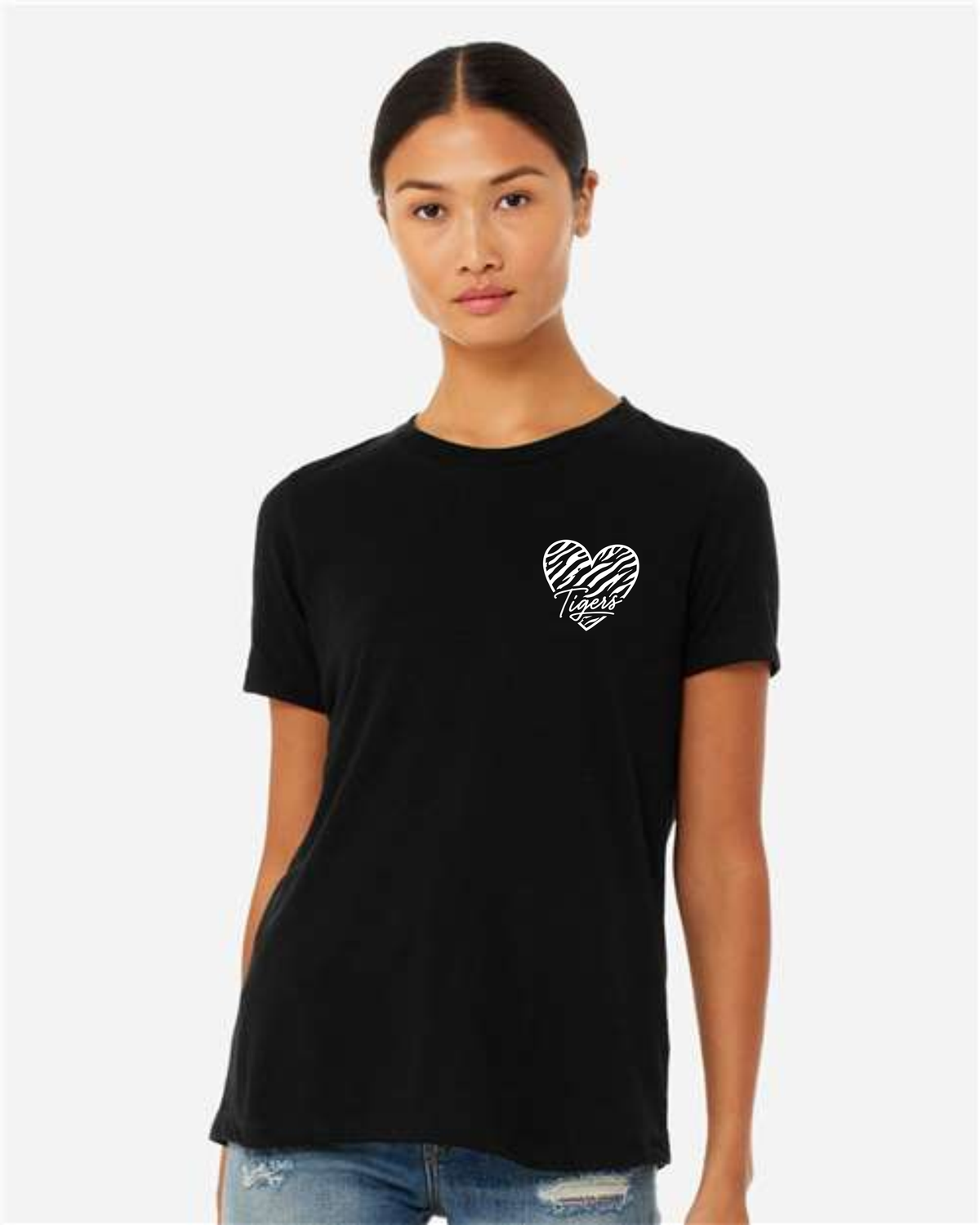 # Bella+Canvas Women’s Relaxed Fit Heather CVC Tee