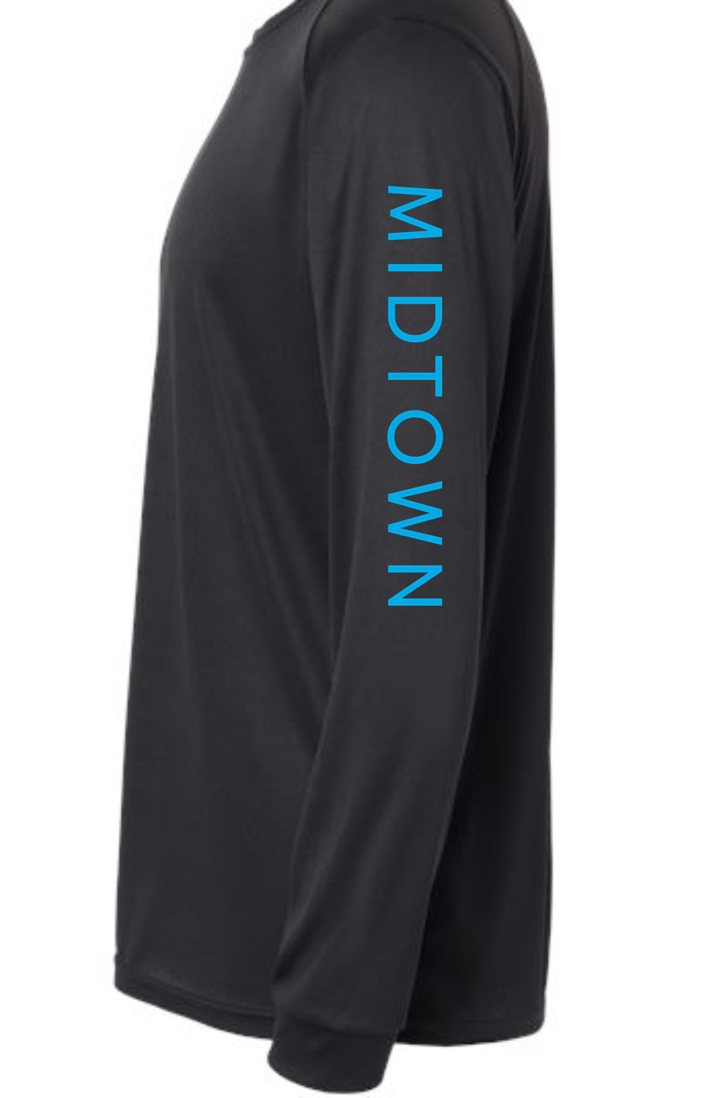 Midtown Black Paragon - Long Islander Performance Long Sleeve + sleeve print