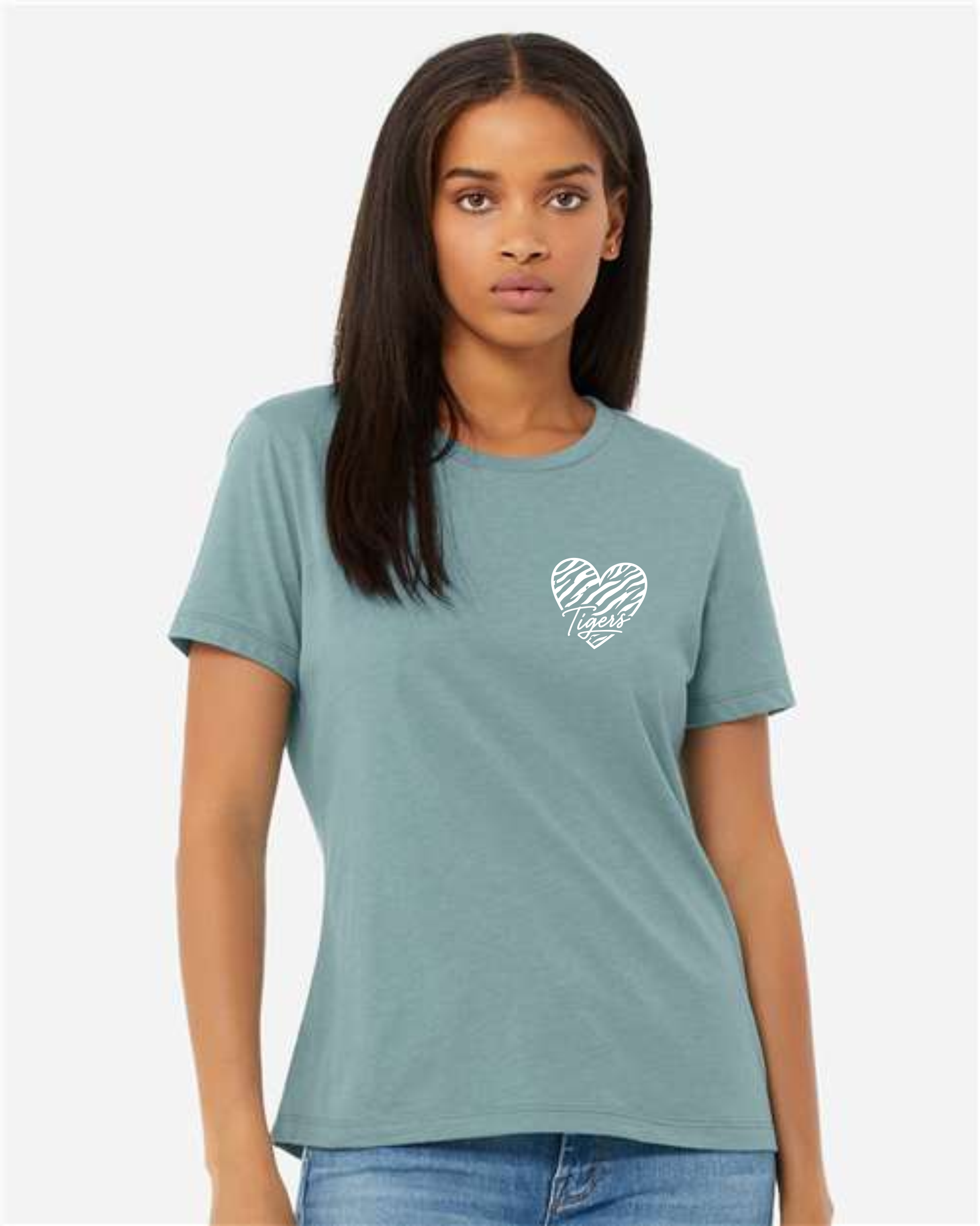 # Bella+Canvas Women’s Relaxed Fit Heather CVC Tee