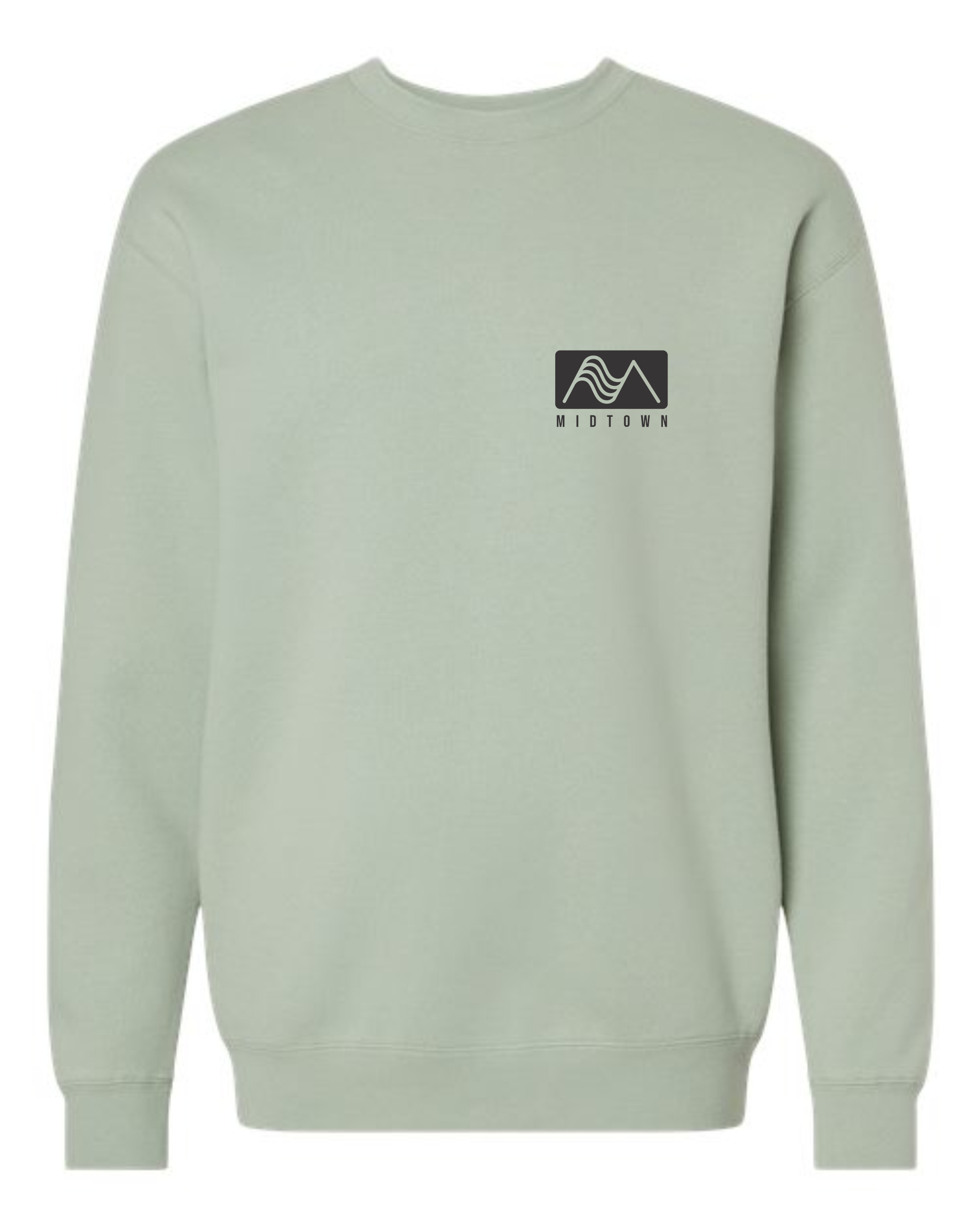 Midtown Dusty Sage Independent Heavyweight Crewneck