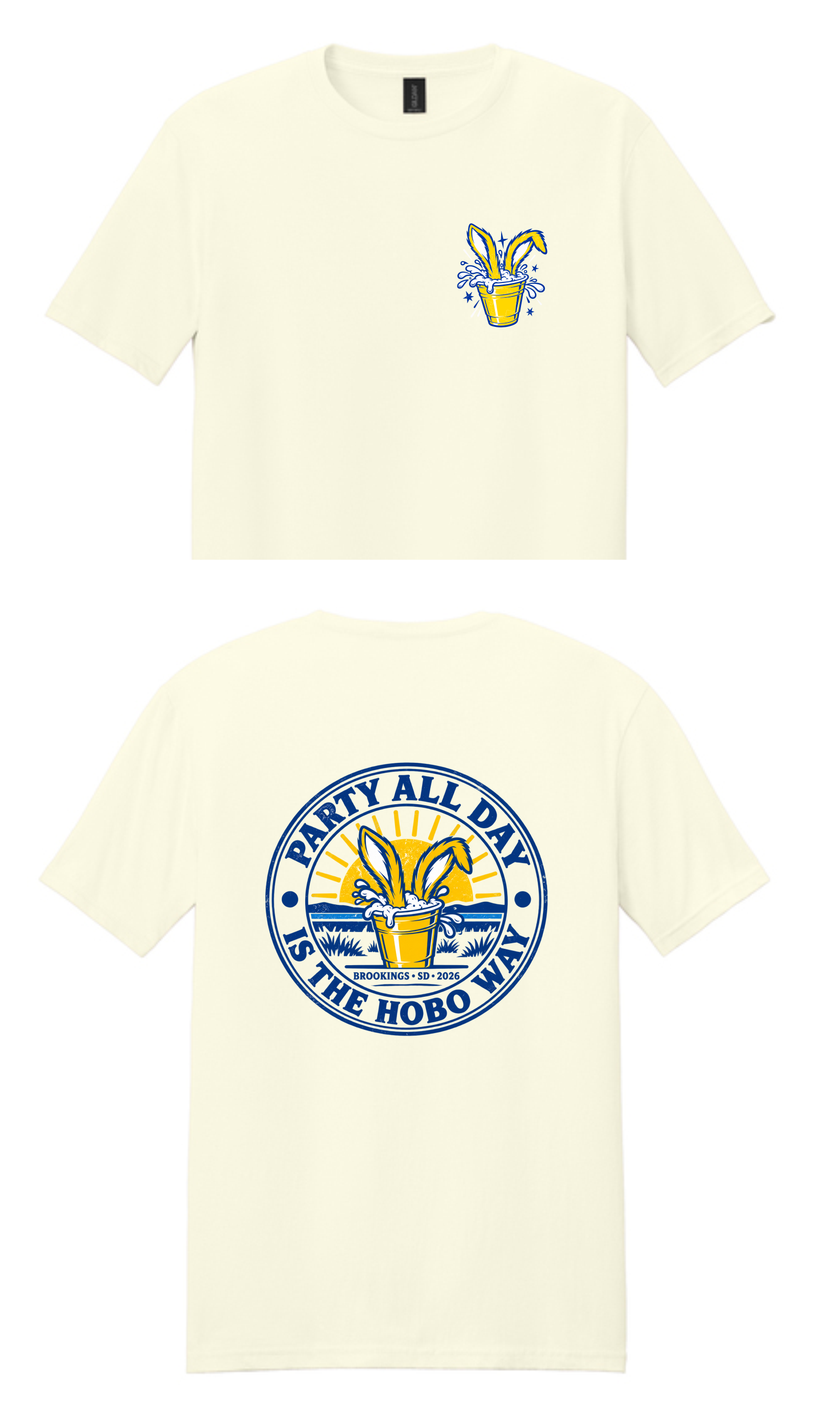 VACA - 100% Cotton T-Shirt (Front & Back)