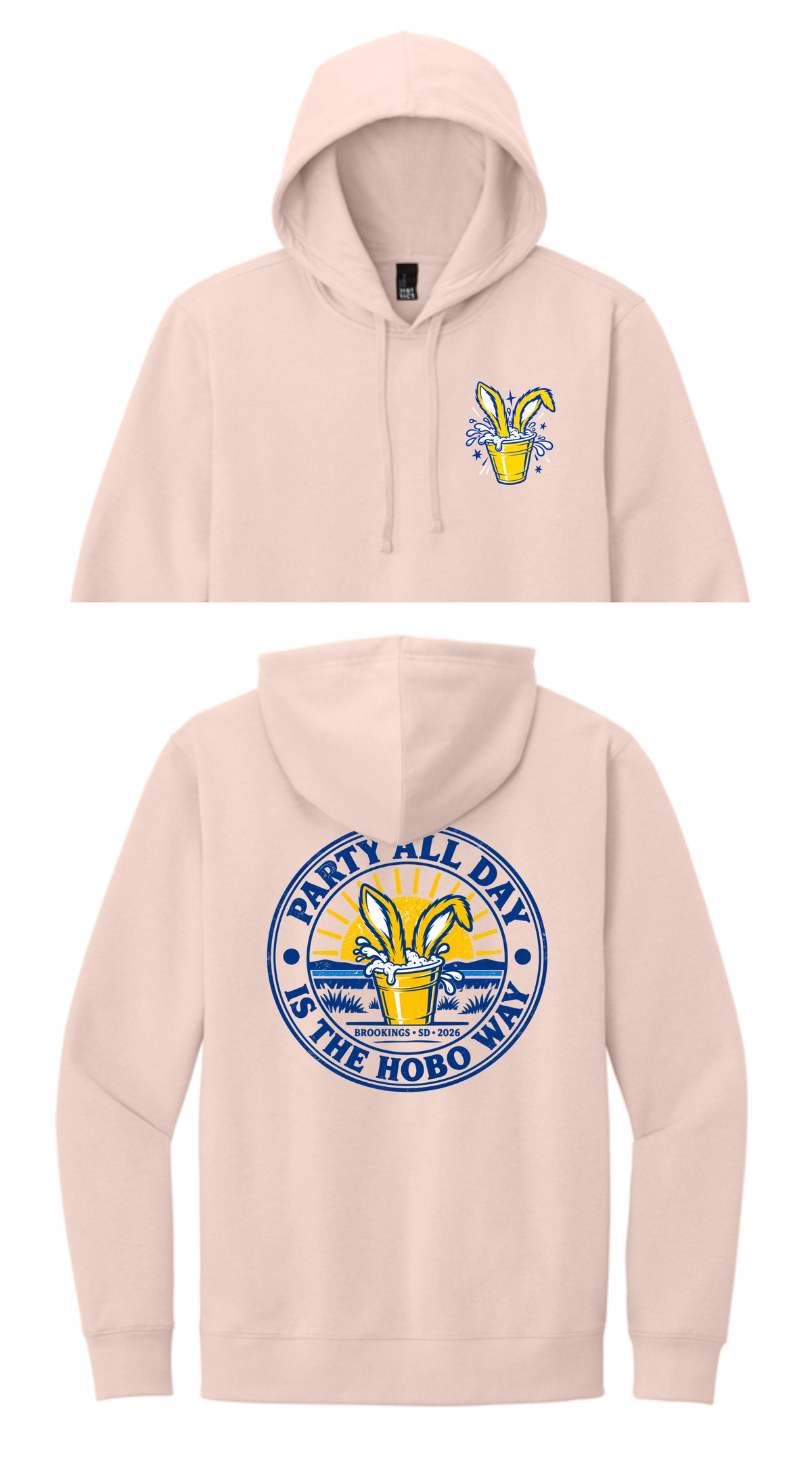VACA- District Perfect VIT Fleece Hoodie (FRONT & BACK)