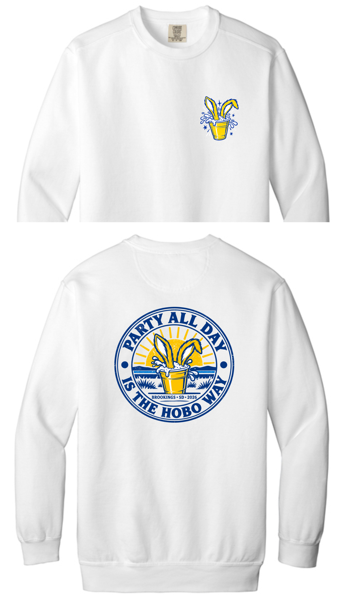 VACA-Comfort Colors RingSpun Crewneck Sweatshit (FRONT&BACK)