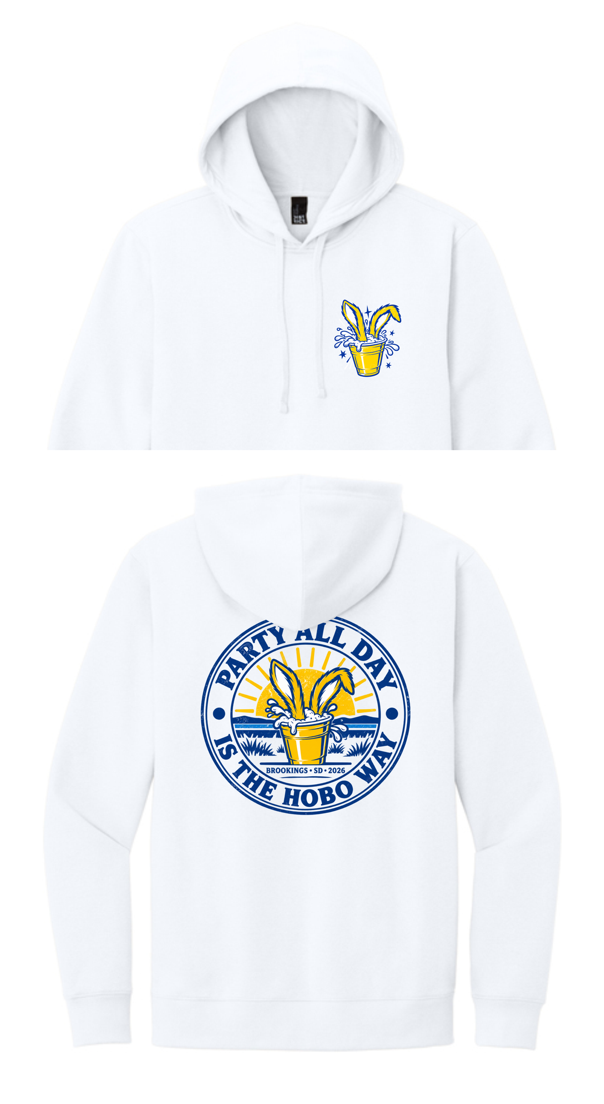 VACA- District Perfect VIT Fleece Hoodie (FRONT & BACK)
