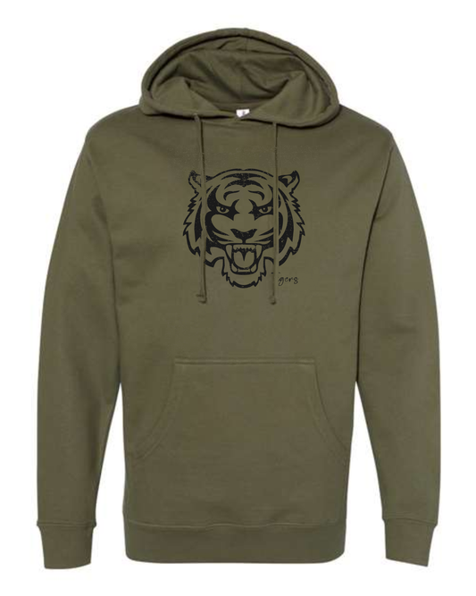 Graphic Black - Army Green Independent Trading Mid-Weight