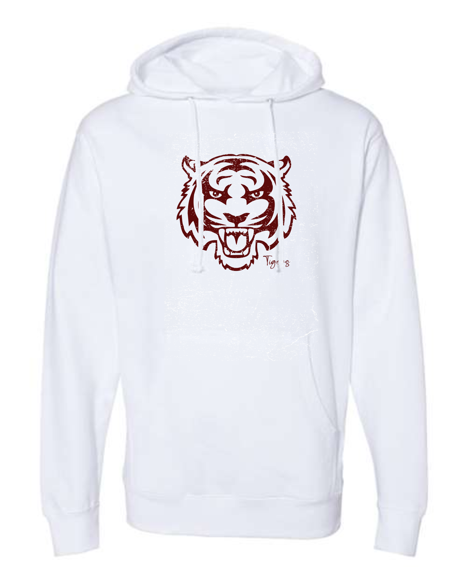 Graphic Maroon - White Independent Trading Mid-Weight