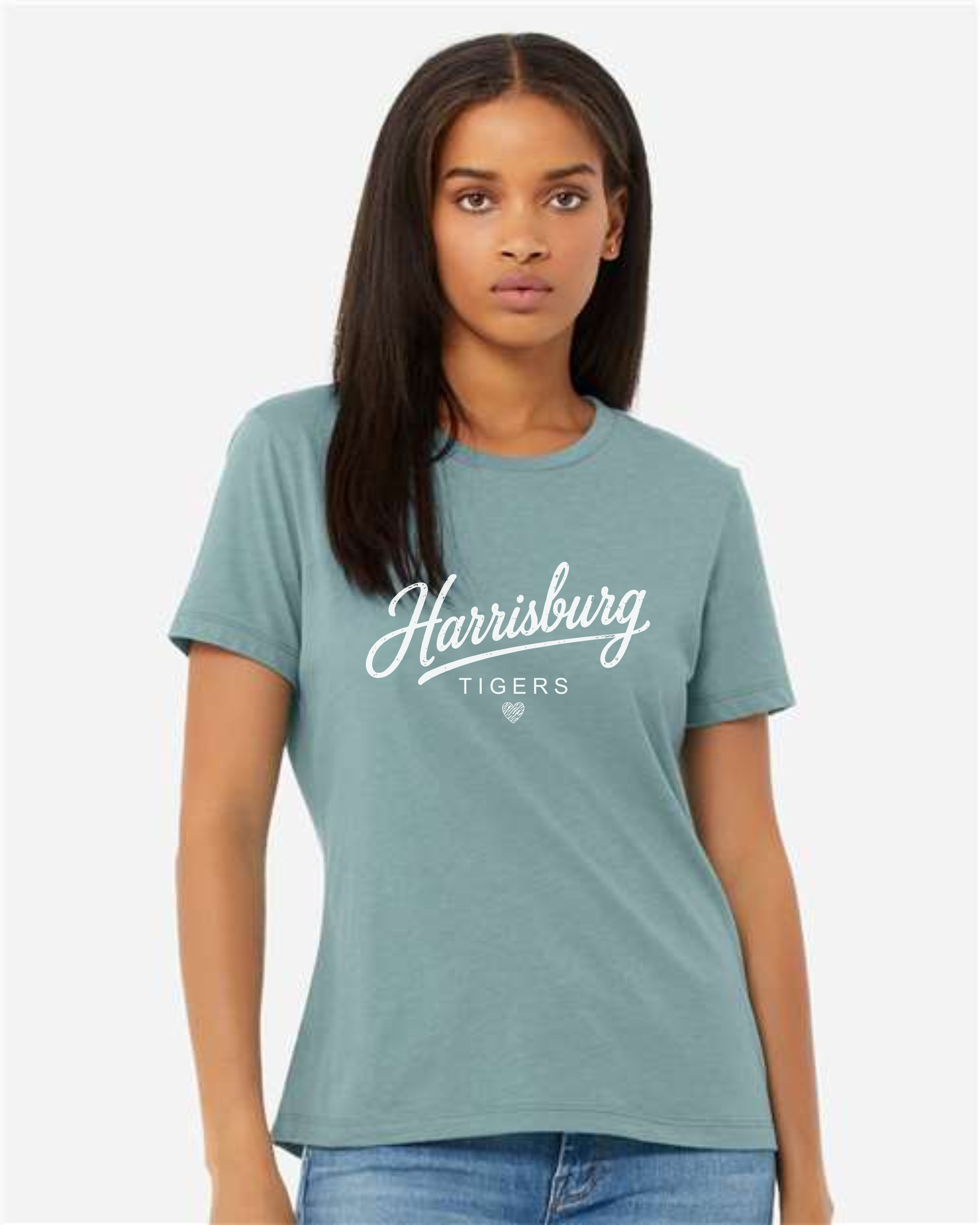 # Bella+Canvas Women’s Relaxed Fit Heather CVC Tee
