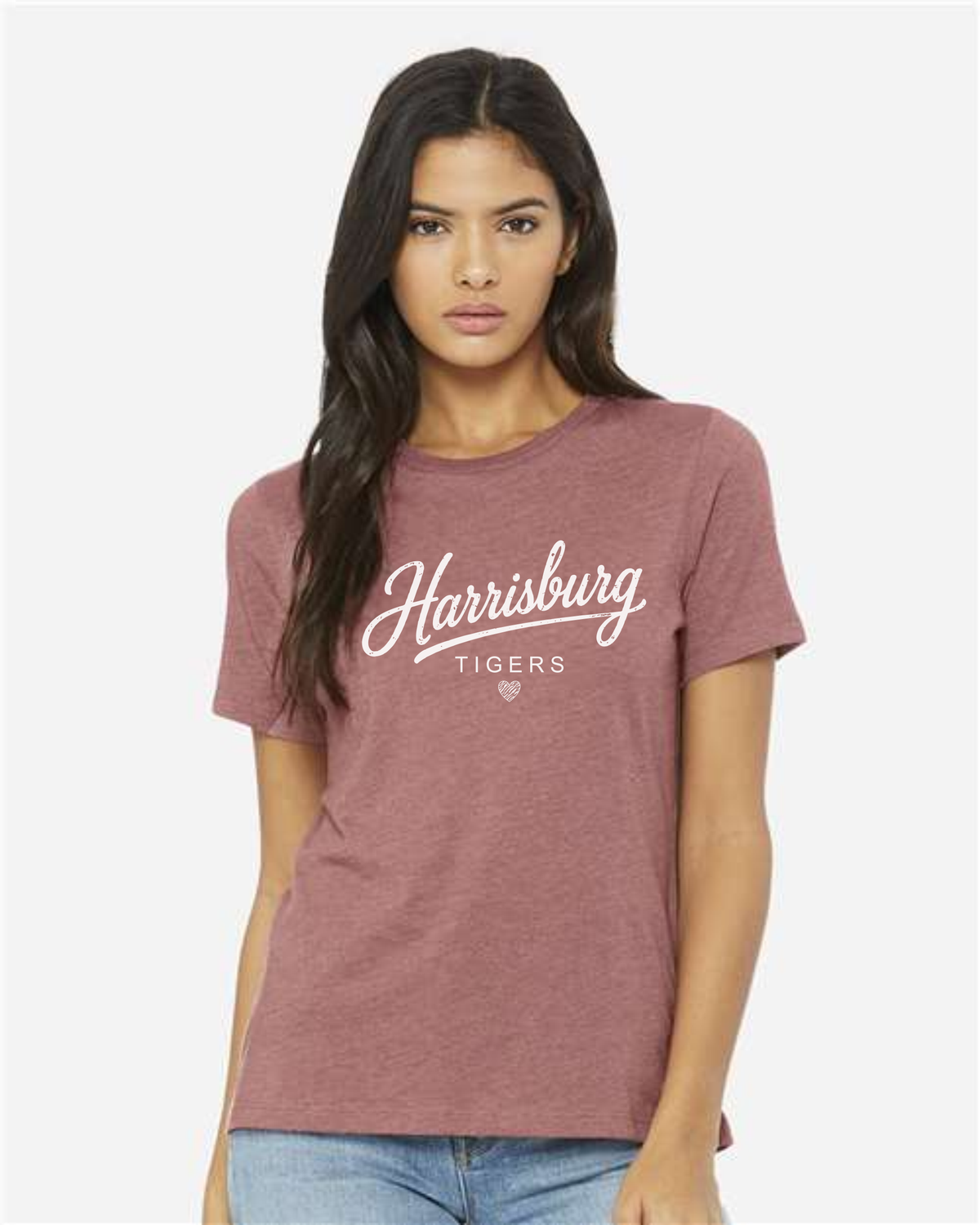 # Bella+Canvas Women’s Relaxed Fit Heather CVC Tee