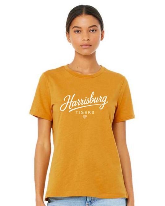 # Bella+Canvas Women’s Relaxed Fit Heather CVC Tee