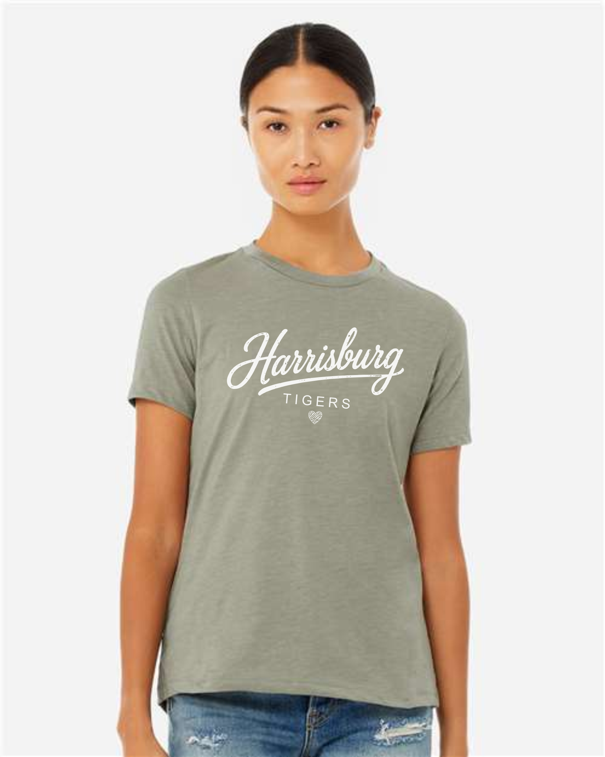 # Bella+Canvas Women’s Relaxed Fit Heather CVC Tee