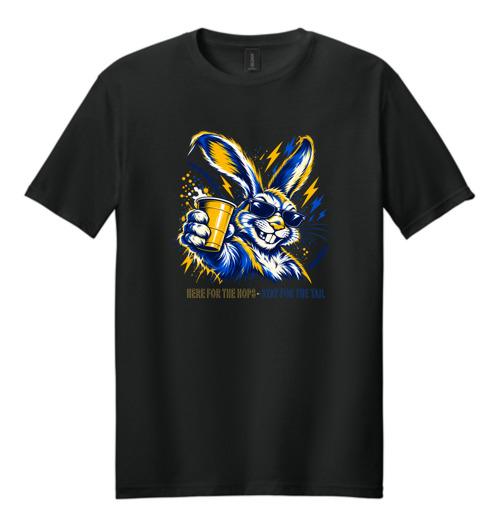 HOPS & TAIL - 100% Cotton T-Shirt