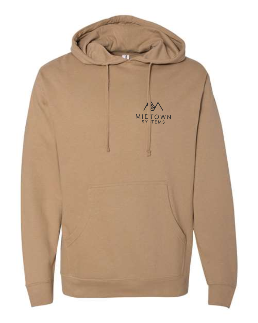 Midtown Sandstone Independent Mid-Weight Hooded Sweatshirt