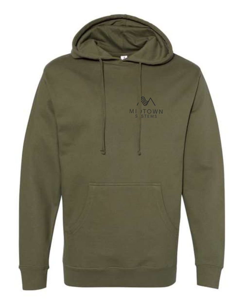 Midtown Army Independent Mid-Weight Hooded Sweatshirt