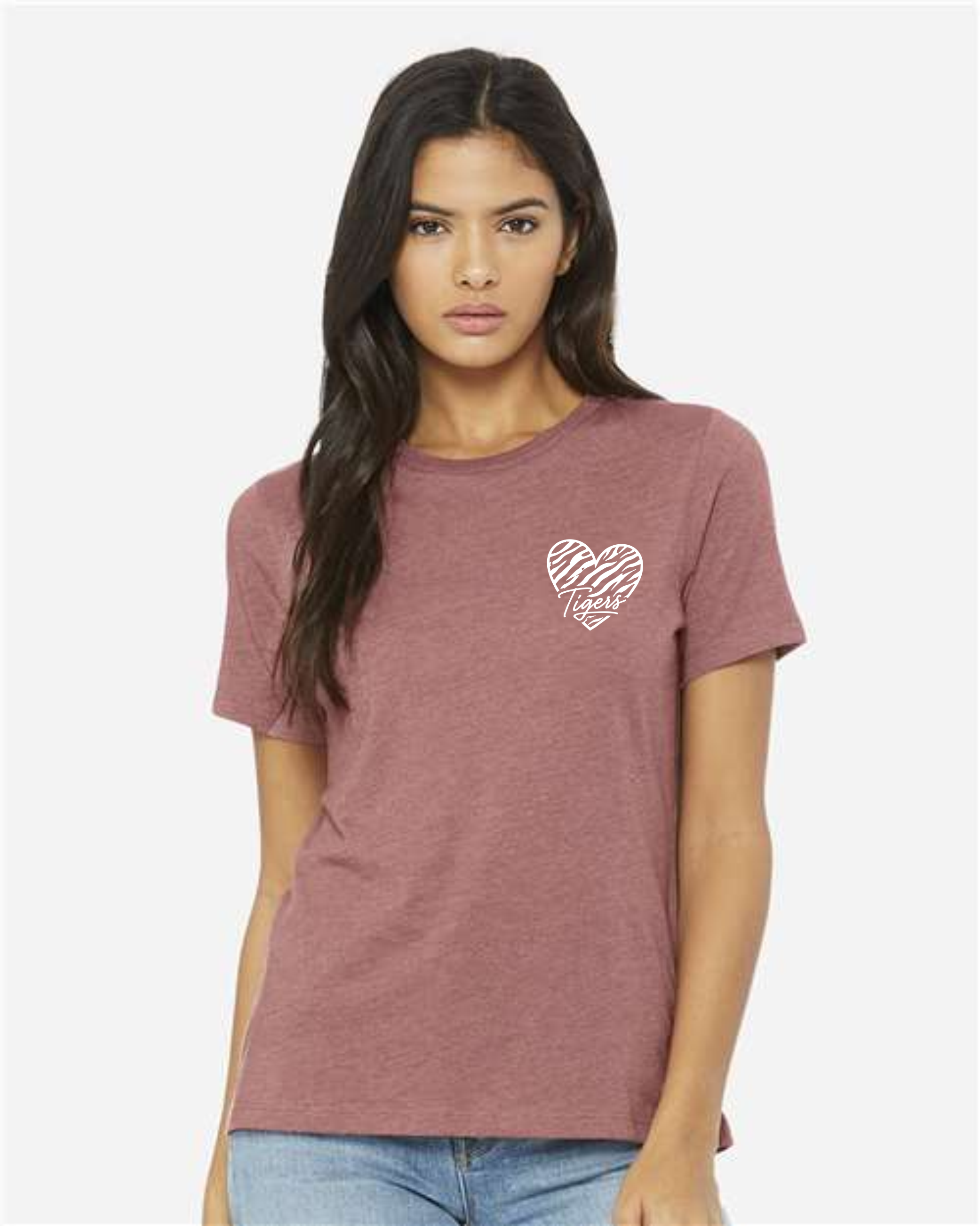 # Bella+Canvas Women’s Relaxed Fit Heather CVC Tee