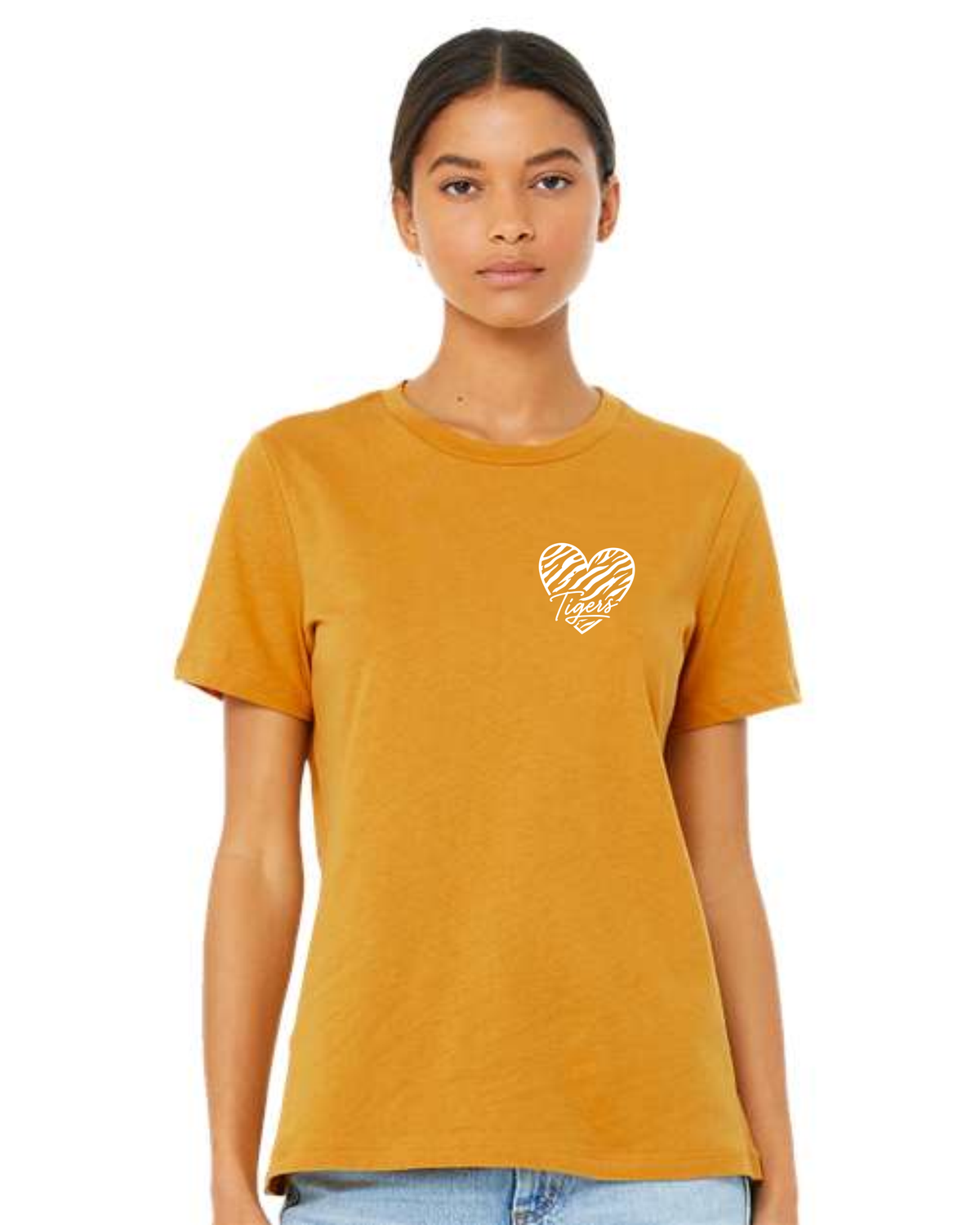 # Bella+Canvas Women’s Relaxed Fit Heather CVC Tee