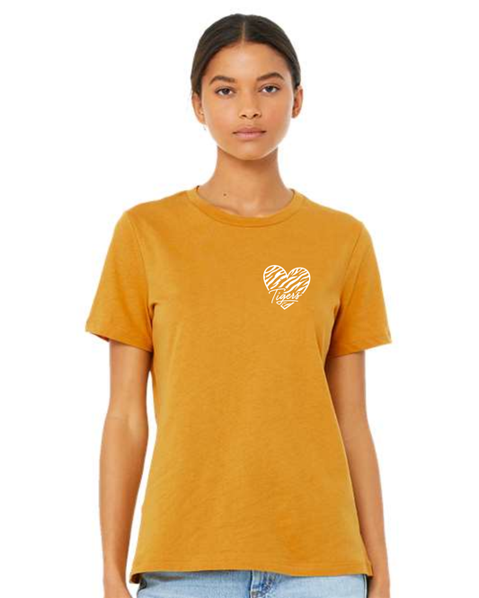 # Bella+Canvas Women’s Relaxed Fit Heather CVC Tee