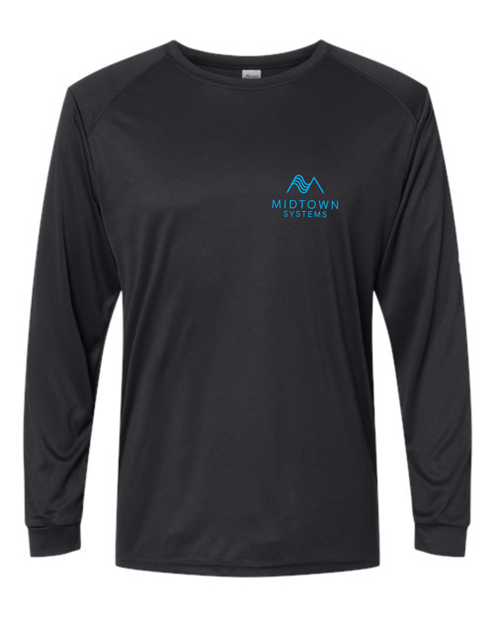 Midtown Black Paragon - Long Islander Performance Long Sleeve + sleeve print