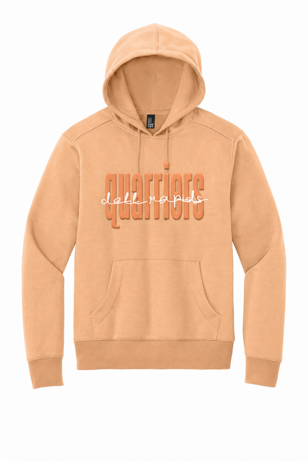 PUFF PRINT - District Perfect Weight Fleece Hoodie