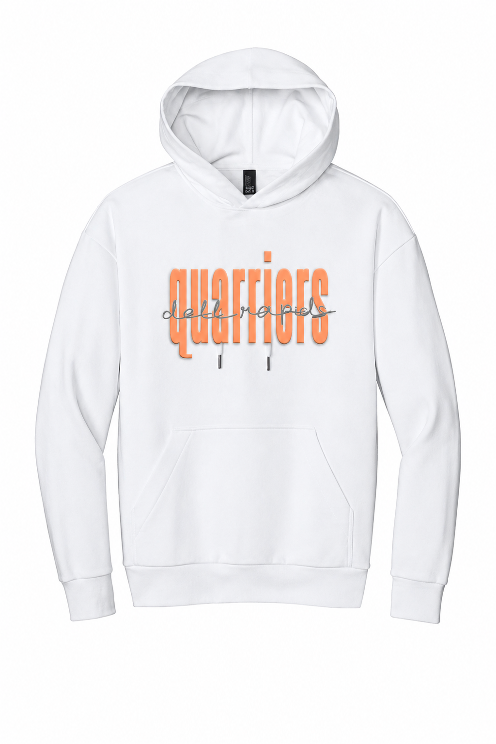 PUFF PRINT - District Perfect Weight Fleece Hoodie