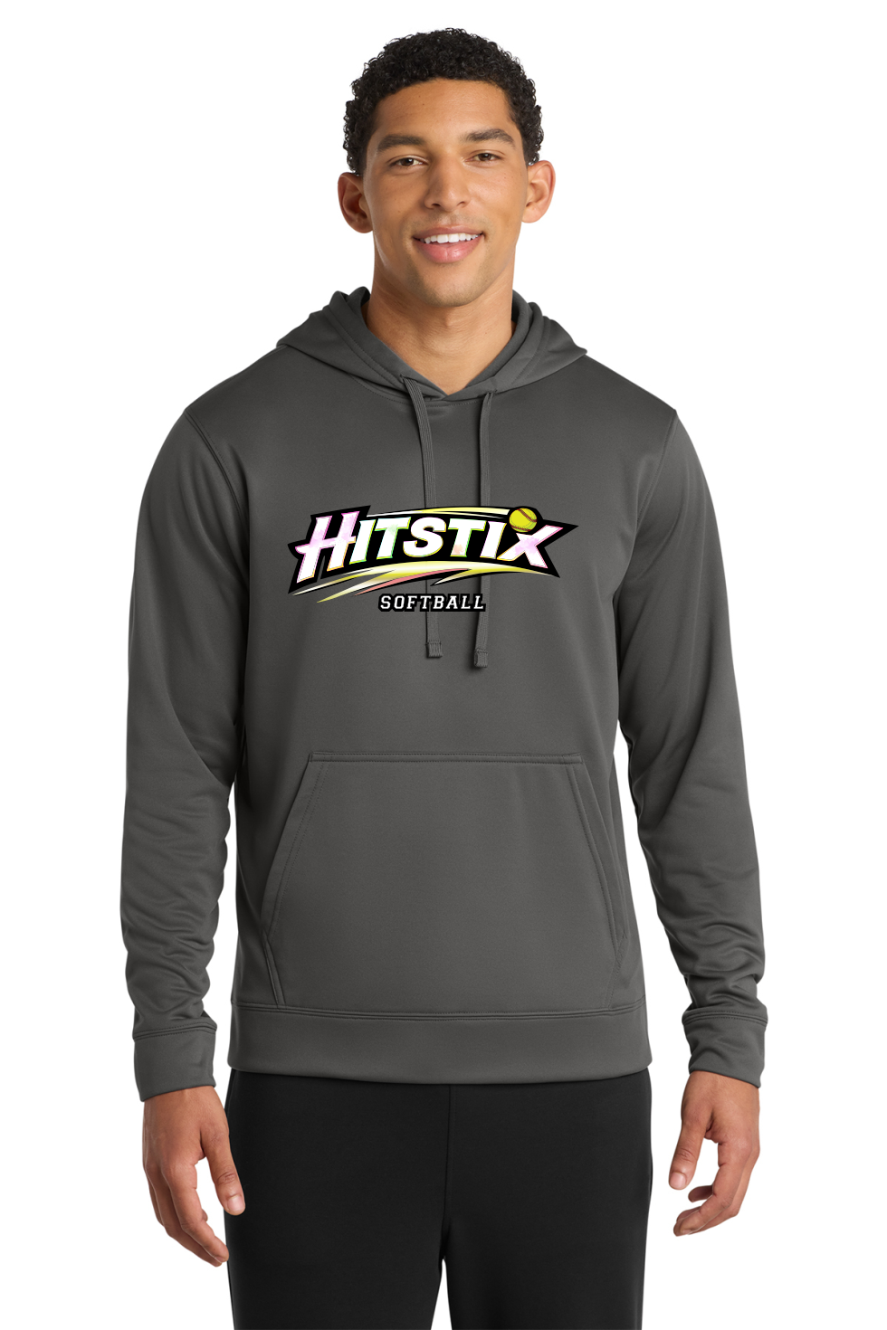 Unisex Port & Co Performance 100% Polyester Hooded Sweatshirt