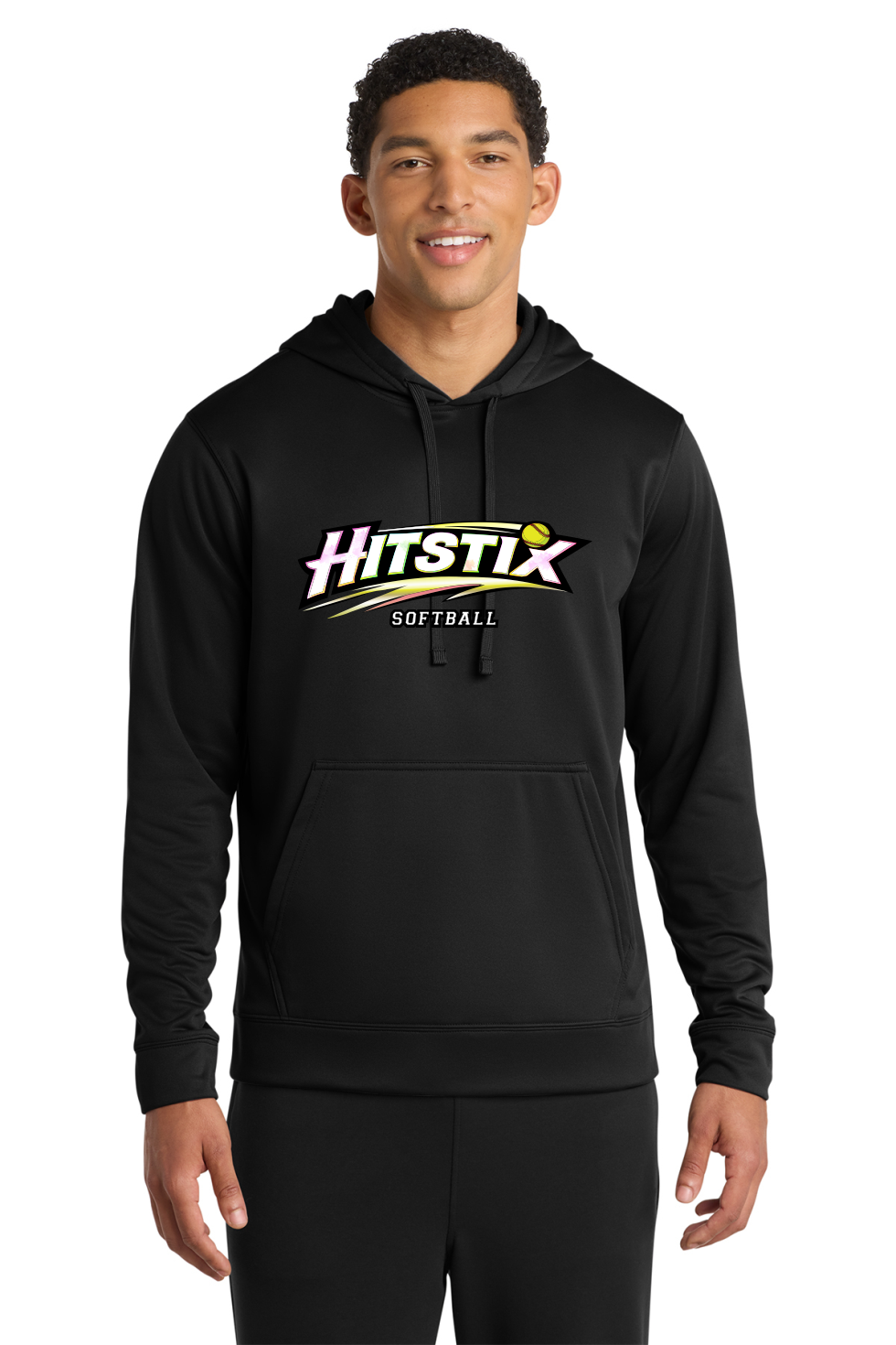 Unisex Port & Co Performance 100% Polyester Hooded Sweatshirt