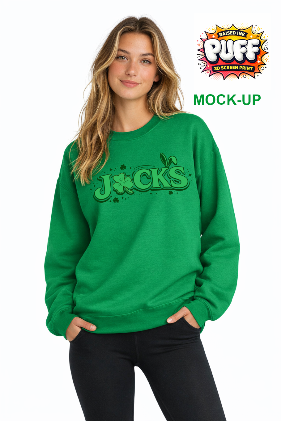 PUFF PRINT 50/50 Crewneck Sweatshirt