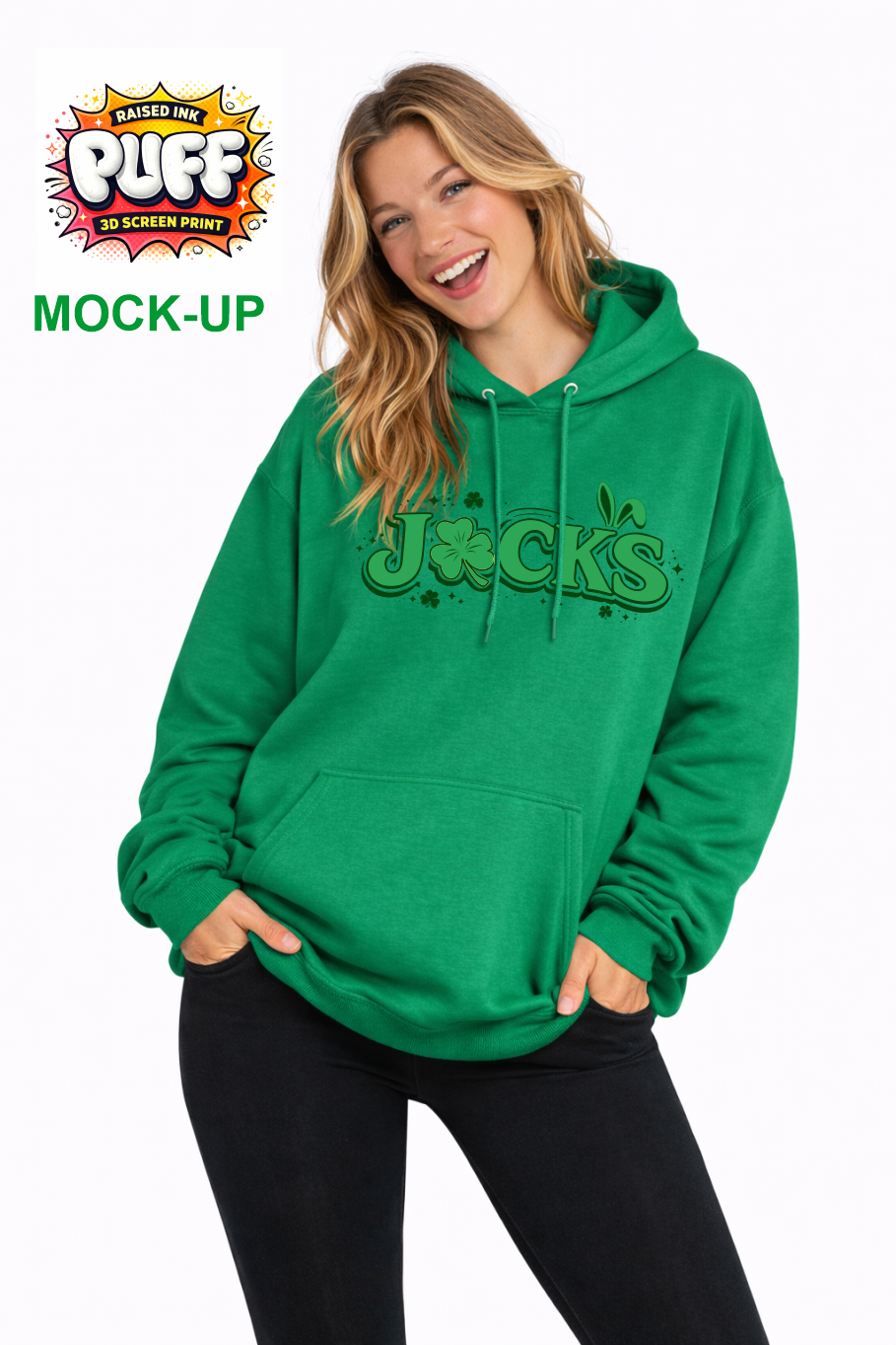 PUFF PRINT - Core Fleece Hoodie
