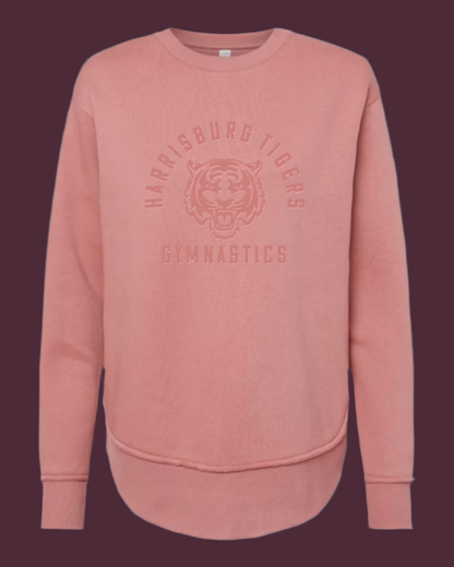 PUFF PRINT - Women's Weekend Fleece Crewneck Sweatshirt