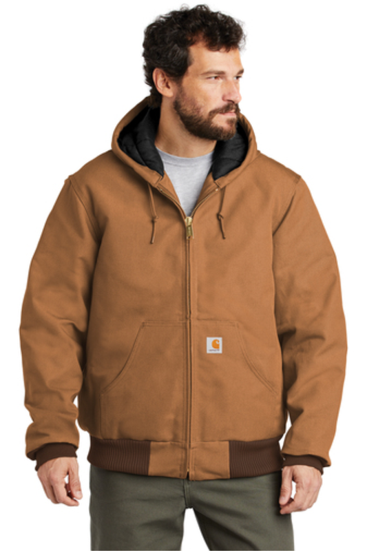 Midtown Brown Carhartt Quilted-Flannel-Lined Duck Active