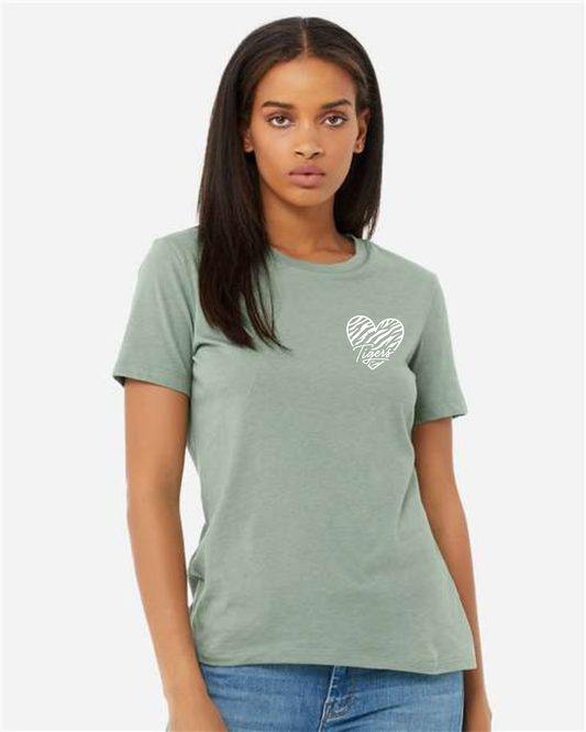 # Bella+Canvas Women’s Relaxed Fit Heather CVC Tee