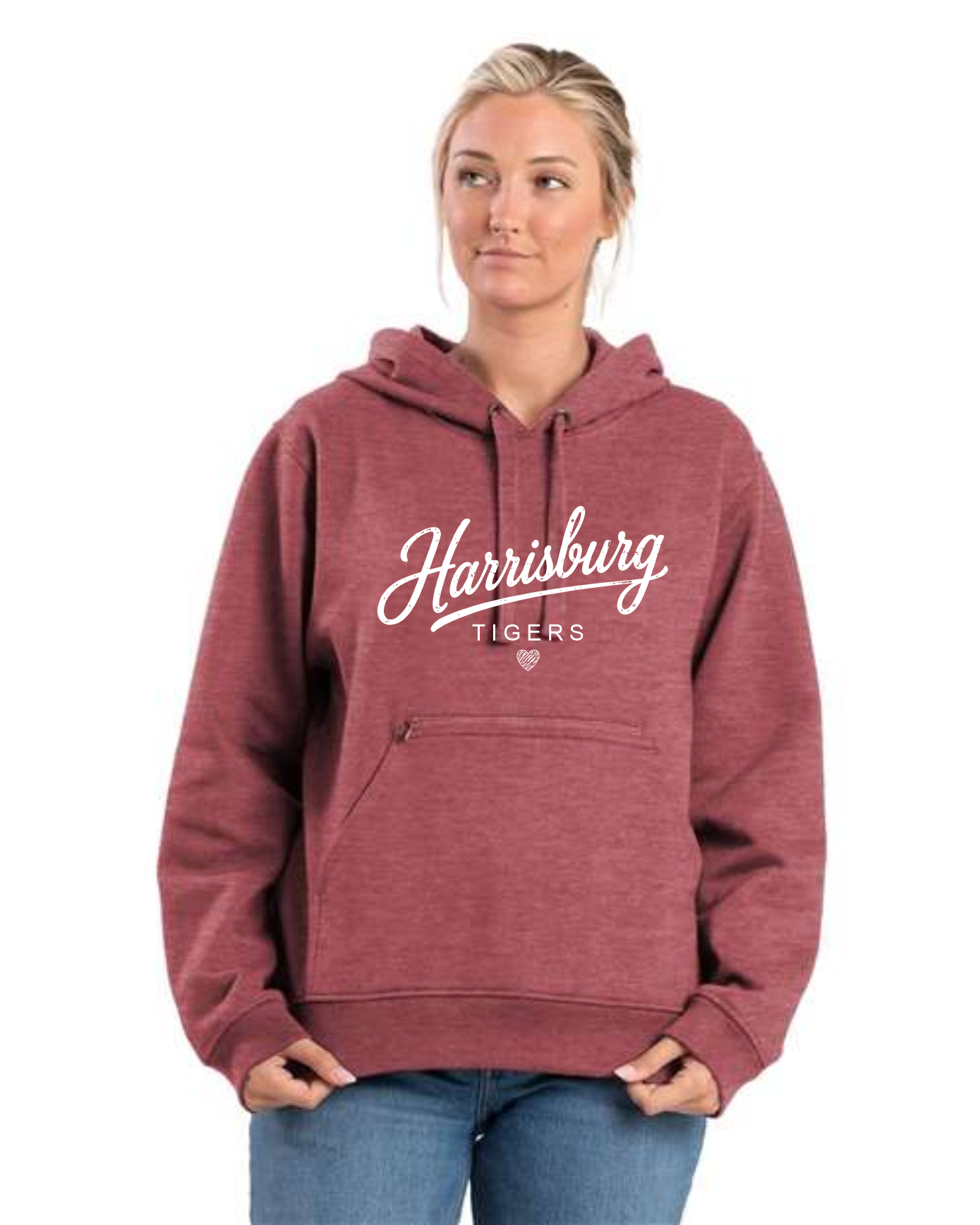 # Women's Heritage Zippered Pocket Hooded Sweatshirt