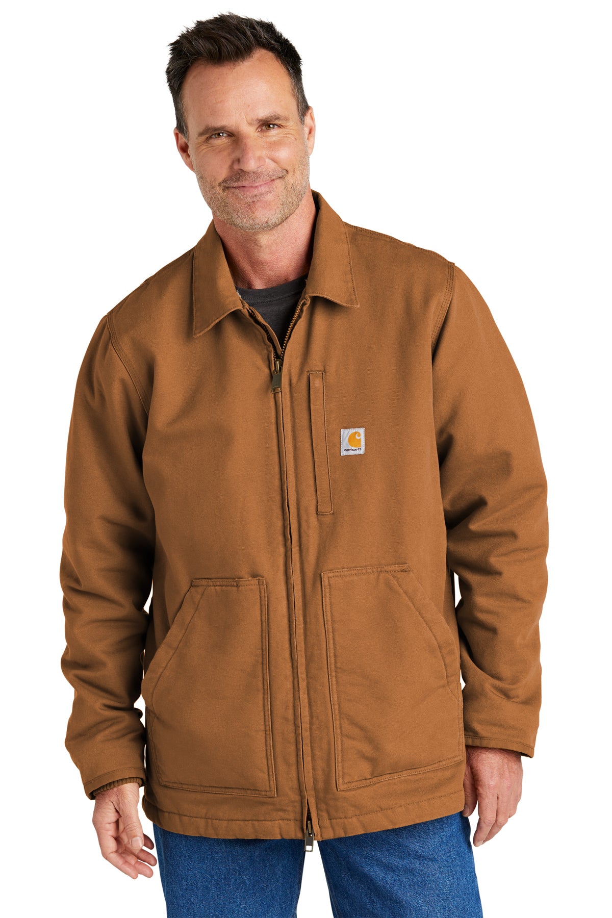 Midtown Brown Carhartt® Sherpa-Lined Coat