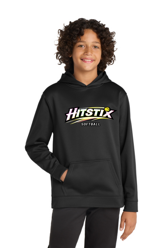 Youth Sport-Tek Sport-Wick Fleece Hooded Pullover