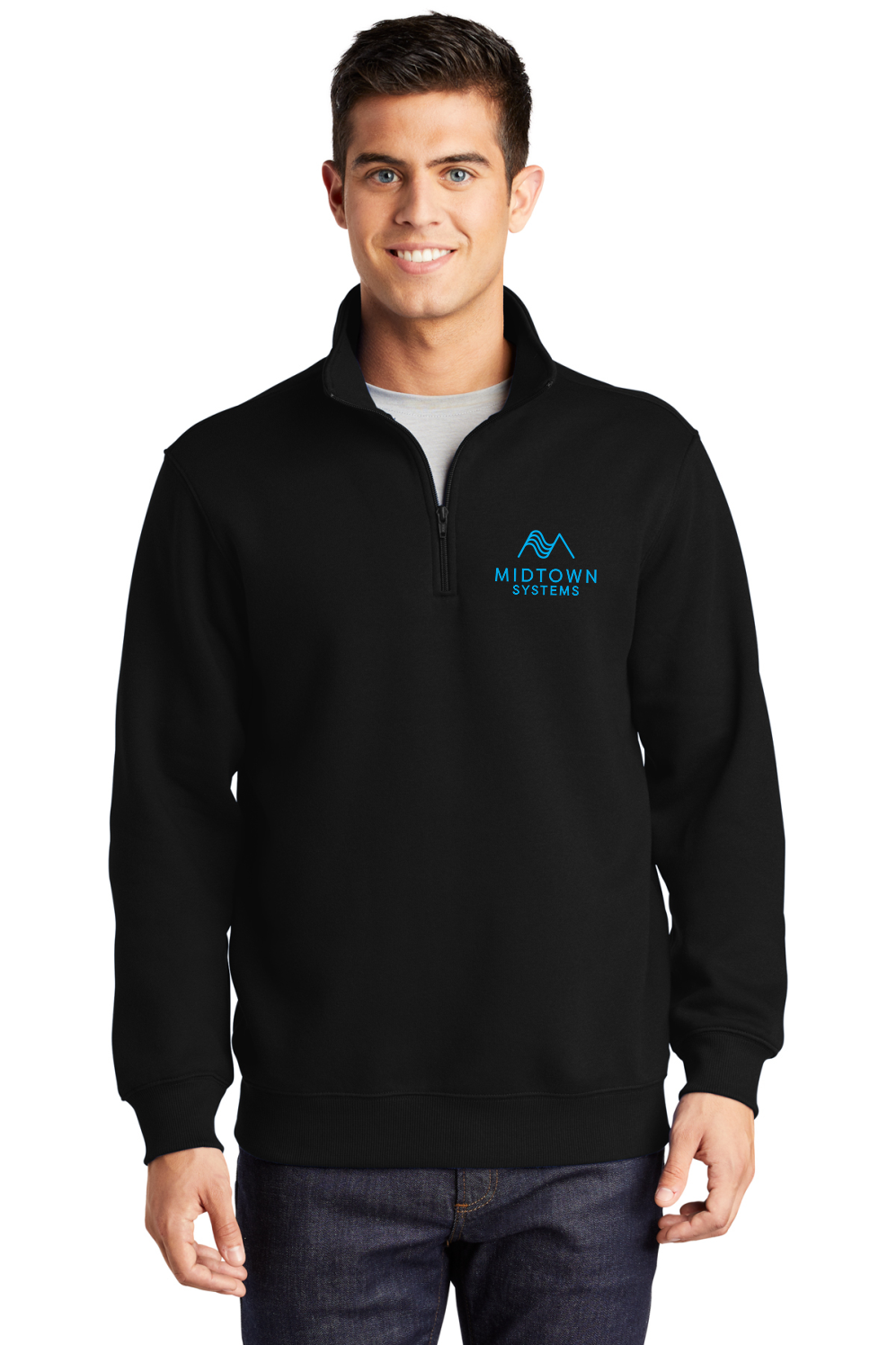 Midtown Black Sport-Tek 1/4-Zip Sweatshirt