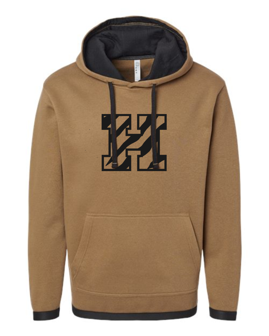 Stripes w/sleeve print - LAT Fleece Hoodie