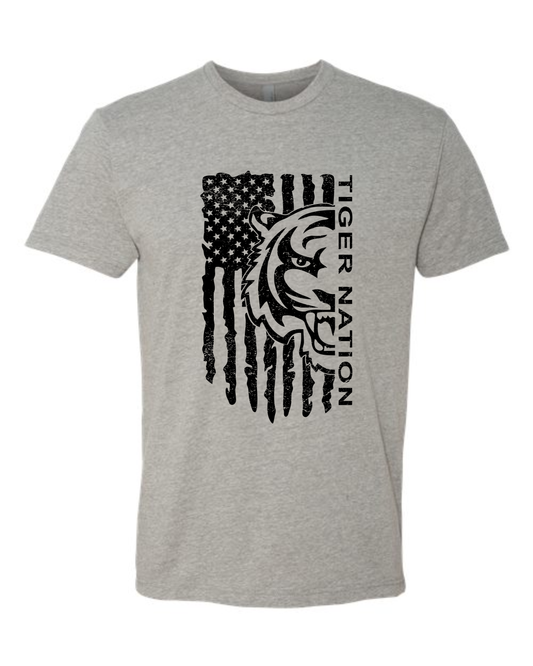 Tiger Nation Black - Next Level Sport Gray