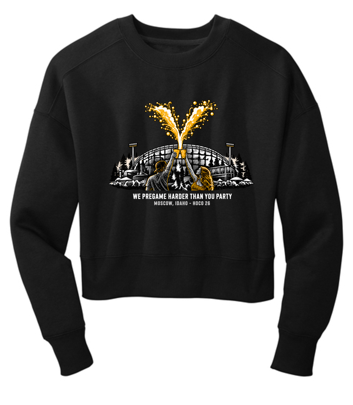 Pregame - District Women’s Fleece Cropped Crew